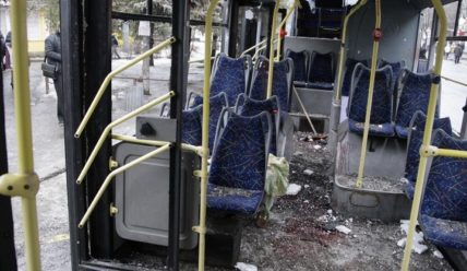 В Донецке на троллейбусной остановке уничтожены 13 мирных граждан