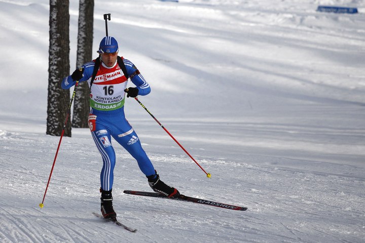 Российский лыжник-биатлонист Антон Шипулин, март 2010 года, Контиолахти