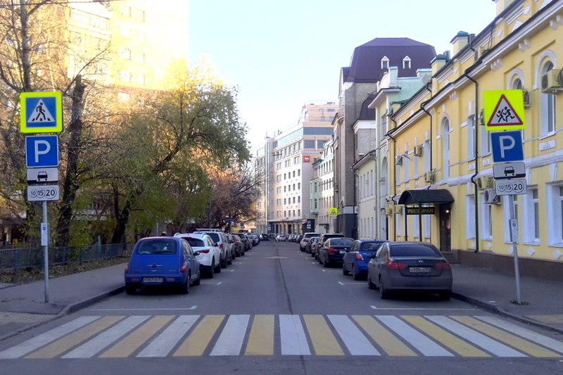 Платная парковка в Москве на улице Щипок
