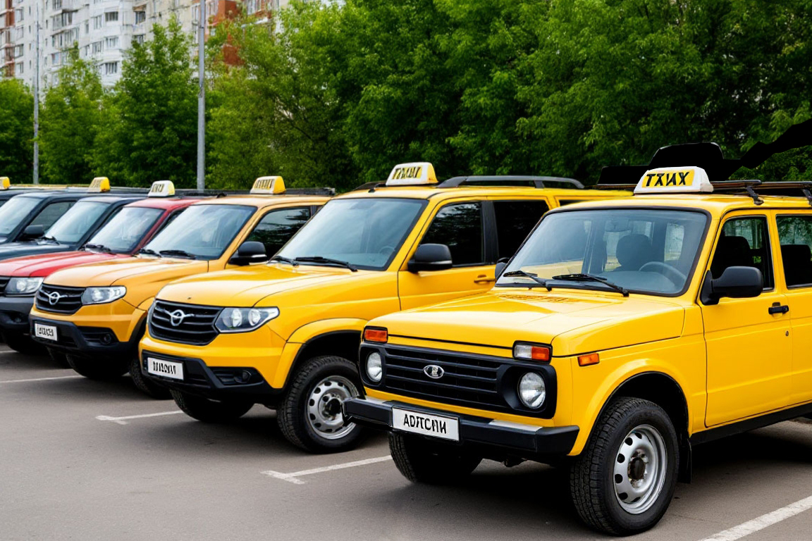 Российские автомобили Минпромторга в таксопарке
