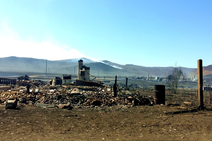 Пожары в Забайкалье уничтожили поселения